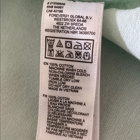 Light Green Cotton Button Down Shirt - Picture 3 of 5